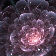 Фреска 3D волшебный цветок
