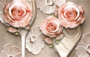 Фотообои Прекрасные 3D розы