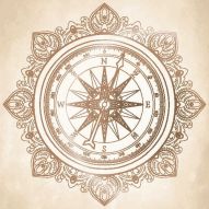 Фреска Старинный компас