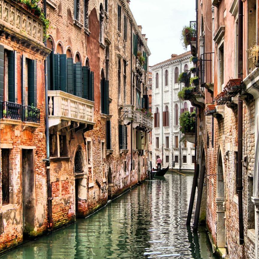 Картина на холсте каналы венеции, арт hd1425101