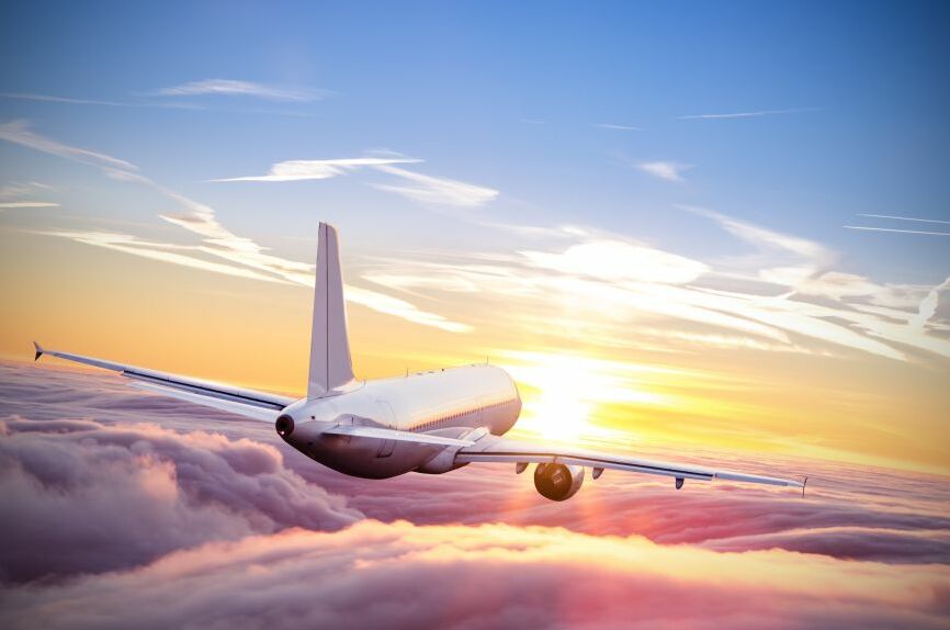 Картина на холсте Нежный взлет самолета, арт hd1398601